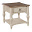 Table de bout en bois massif avec rangement Kempston