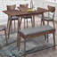 Natural Walnut Rectangular Dining Table
