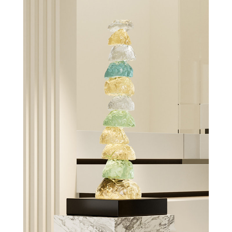 Luxury-Style Stone Rotating Fiberglass Decorative Items
