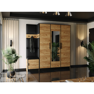 Tasia Hall Tree 210cm Wide with Bench