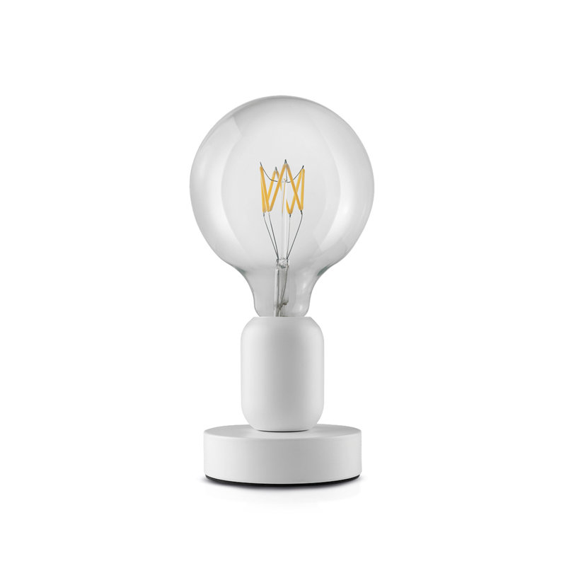 Avir Metal Table Lamp, White