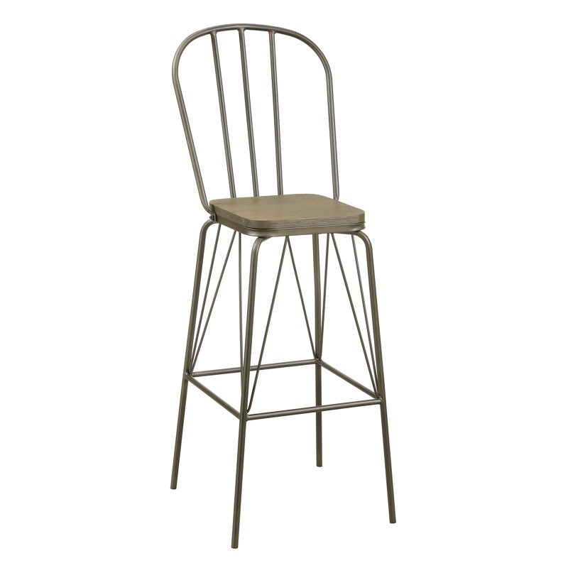 Hardnett Bar & Counter Stool, Bronze, Bar Stool (30" Seat Height)