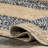 Risha Power Loom Natural Cotton Black/ Tan Rug-1482819993