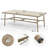 Bachisia Rectangular Metal Outdoor Dining Table With Umbrella Hole , 84.1'' in. W 39.8'' in. D-1714822306-1714822305