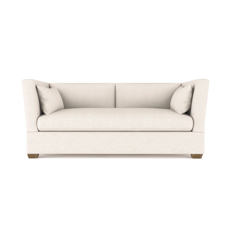 Causeuse Rivington, H 31 po x l 72 po x P 41 po, Velours moelleux albâtre, Patiné