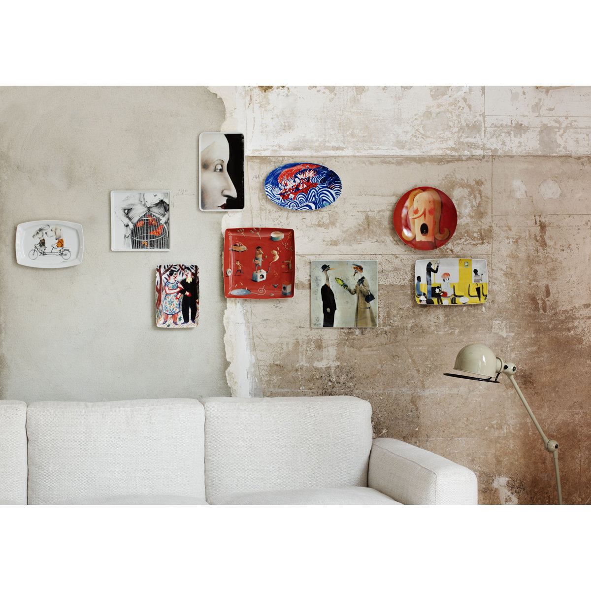 Vista Alegre 2I Ilustradores Internacionais Decorative Plate - Thumbnail 3