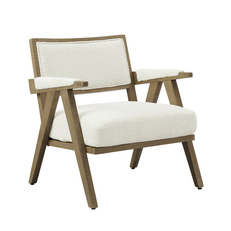 Upholstered Accent Armchair Set Of 2, Gray Fabric