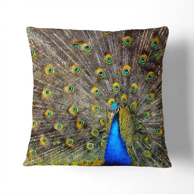 Peacock Vol.1 Painting Square Throw Cushion