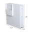 Armoire de salle de bain autoportante 19,7 po x H 23 po x P 5,5 po Enneke