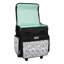 Everything Mary Pill Print Rolling Tote, 2 Wheeled Trolley Bag for Sewing/Crafts