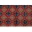 Tapis unique en laine de style années 1940 de 5 pi 8 po x 8 pi 1 po rouge