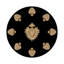 Ex Vote Orange Vegan Leather Round Coasters-1456308391