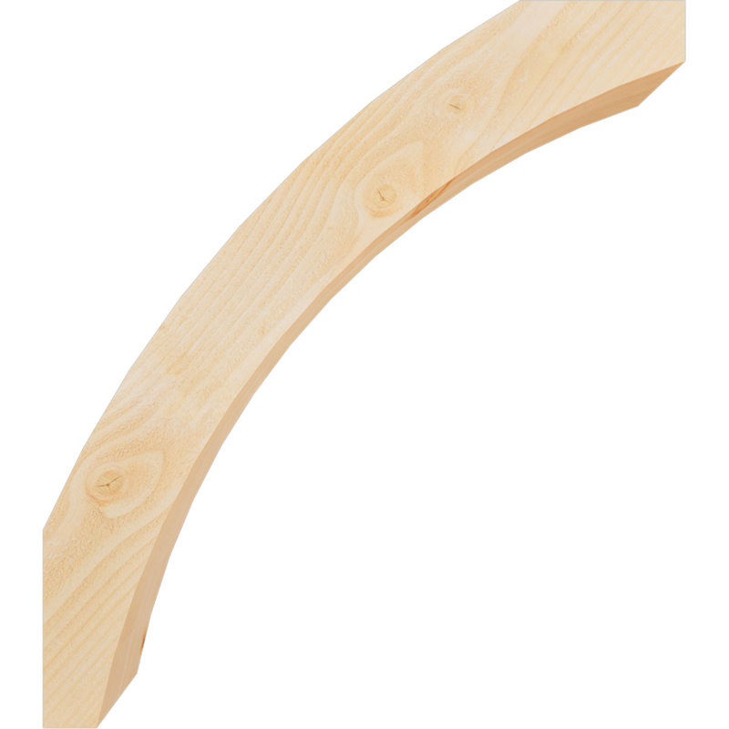 Genouillère Thorton, Sapin Douglas de 6 po (sciage brut), 30 po X H 34 po H