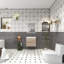 Meuble-lavabo simple 23,5 po avec plateau en acrylique Halethorpe-1860348718