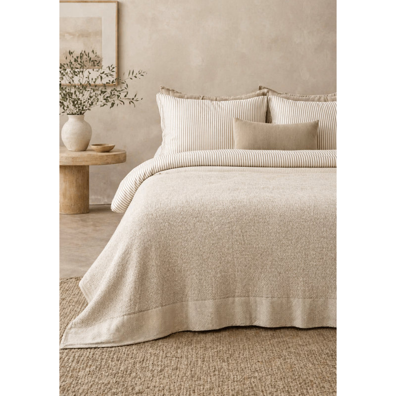 Jeté Pergamon beige, Beige