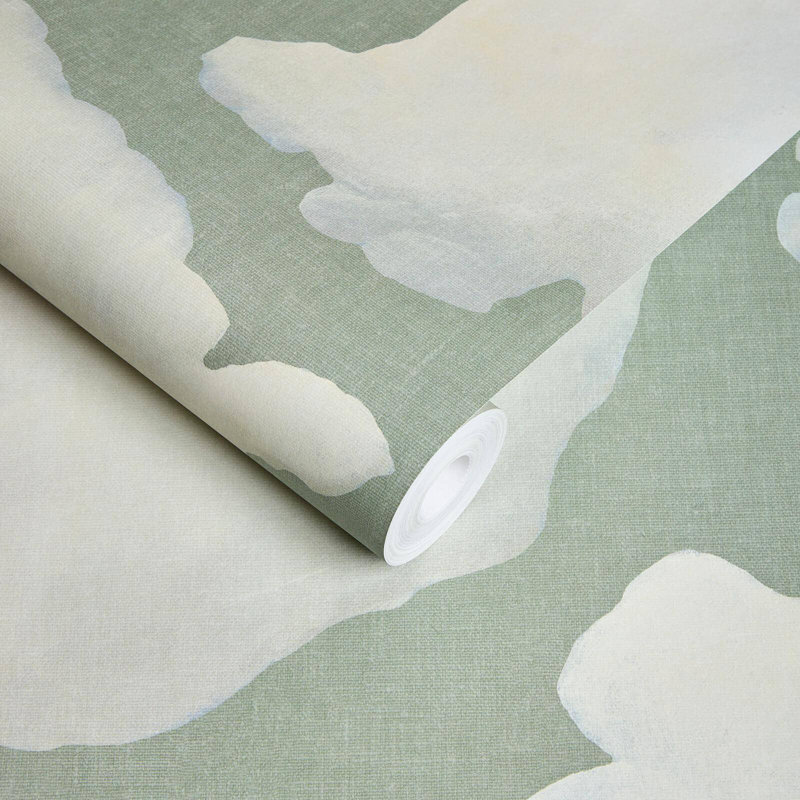 STRATUS Wallpaper - Sage 9'10" - full height wallpaper