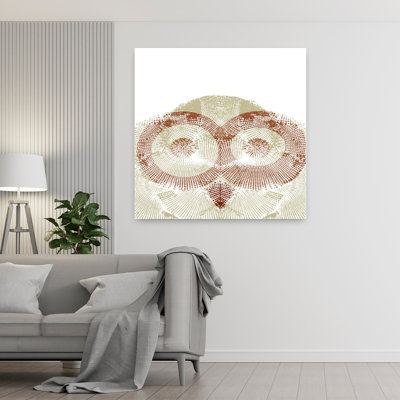 «Who Knows», art abstrait hibou contemporain