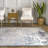 Acad Abstract Contemporary Performance Blue/Gray/Ivory Rug-327292373