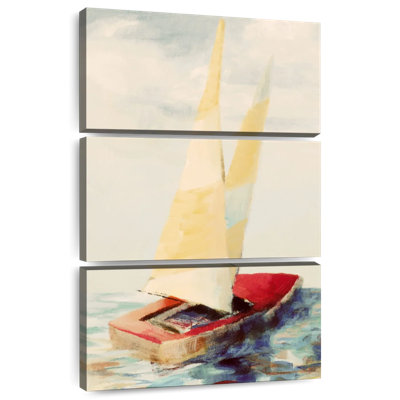 Mehar Vintage Red Sailboat