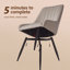 Chipman Velvet Upholstered Dining Chair-37275337