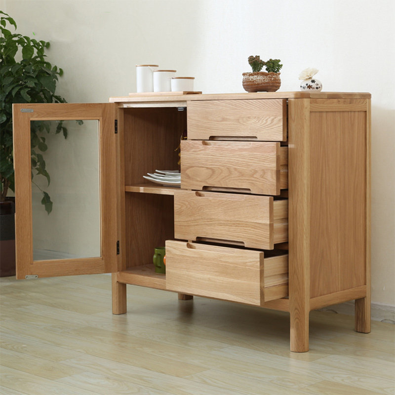 Petite armoire d'appoint moderne en verre