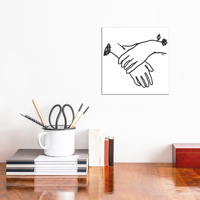 It Is In Our Hands by Ninhol - Wrapped Canvas Print, 30.48 cm H x 30.48 cm W