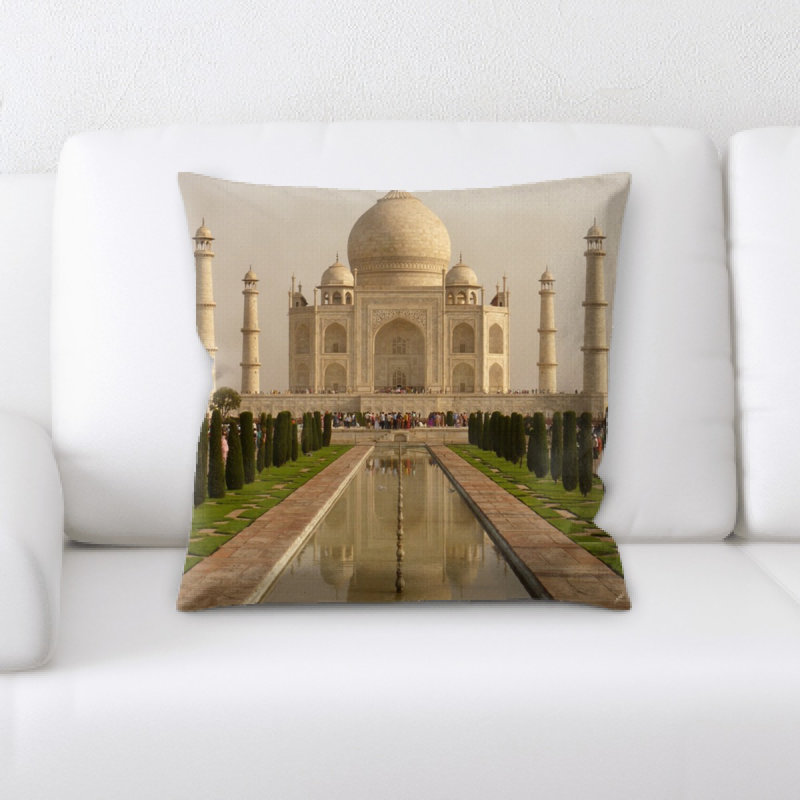 Taj Mahal Throw Pillow