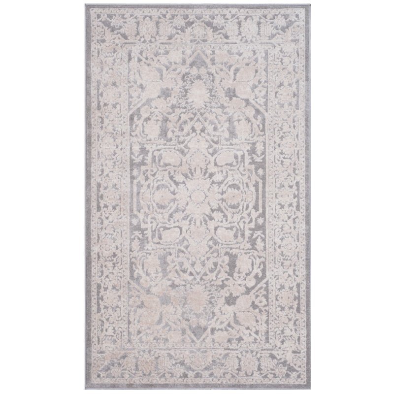 Tapis oriental gris clair Calidia, Rectangle de 3 pi x 5 pi