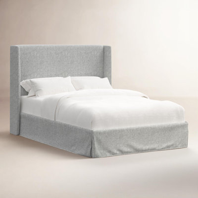 Wingback Pine Bed