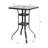 Square Glass Outdoor Bar Table