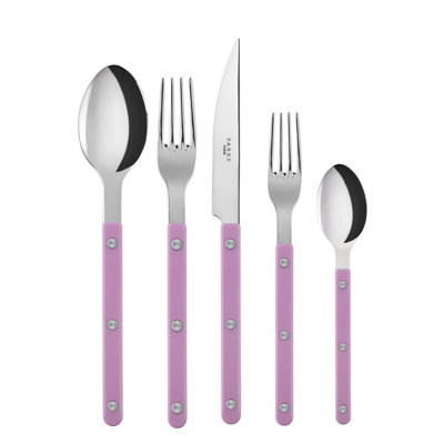 Bistrot Solid 5 - Piece Stainless Steel Flatware Set - Service for 1