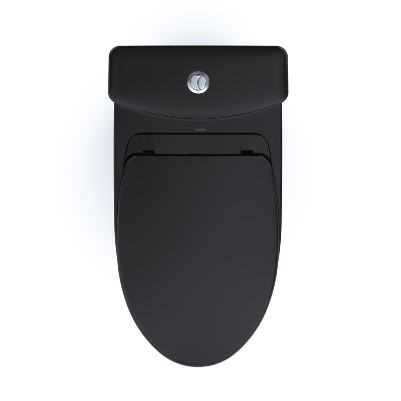 Aquia® Dual-Flush Elongated Two-Piece Toilet with Tornado Flush (Seat Included), Black