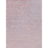 Plush Viscose/ Wool Area Rug in Pink