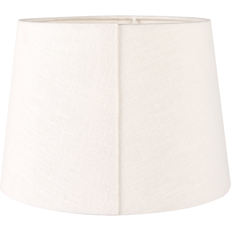 Lys Linen Empire Lamp Shade ( Uno ), 26cm H x 40cm W x 40cm D, White