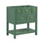 Meuble-lavabo de salle de bain 30 po sans lavabo, meuble-lavabo simple autoportant avec 5 tiroirs, armoire de rangement en bois massif