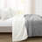 Farmhouse Color Block Faux Fur Microfiber 3 Piece Comforter Set-851261514-851261513