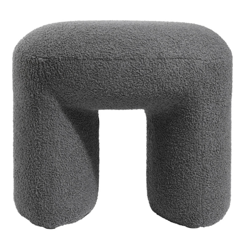 Manufactured Wood Accent Stool, Grey