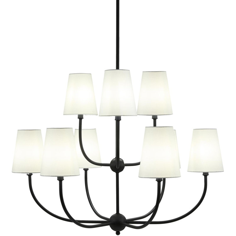 Danforth Chandelier, Matte Black