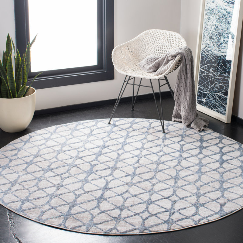 Shellie 700 Performance Geometric Rug, Round 6'7"