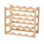16 Bottle Open Shelving Wine Bottle Rack Wooden
