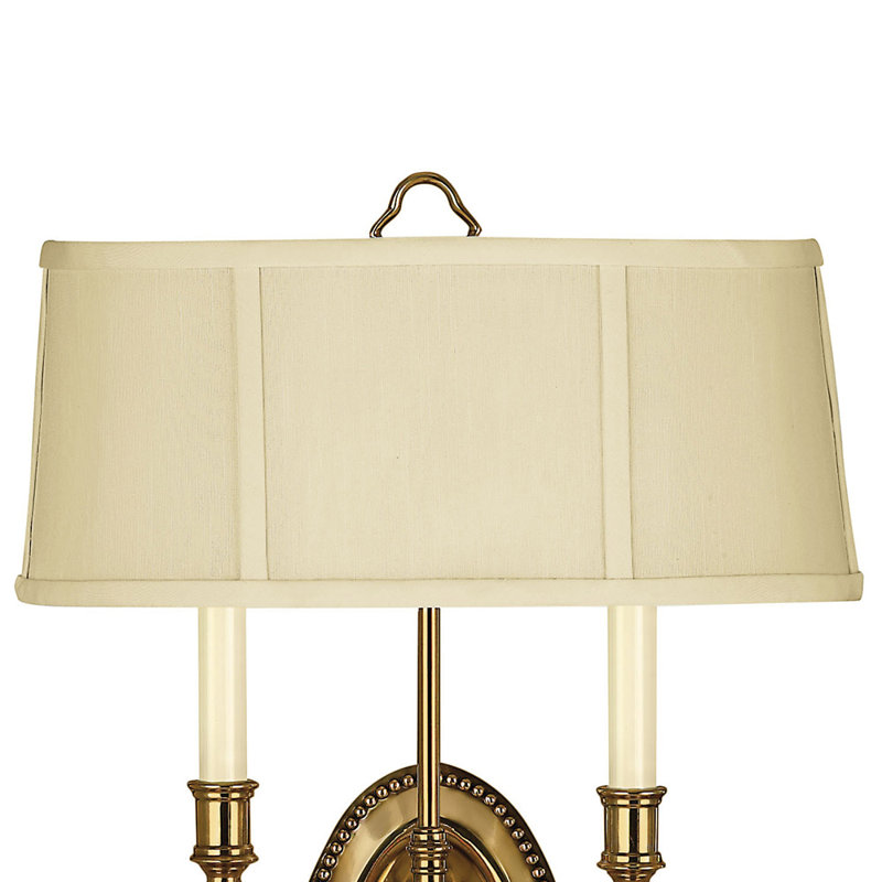 Cambridge 1-Light Candle Wall Light, Burnished Brass