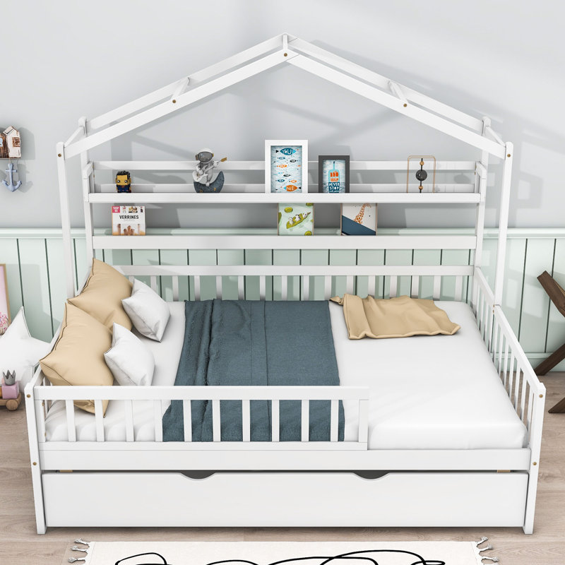 Farranshane Bookcase Storage Bed, Full, White