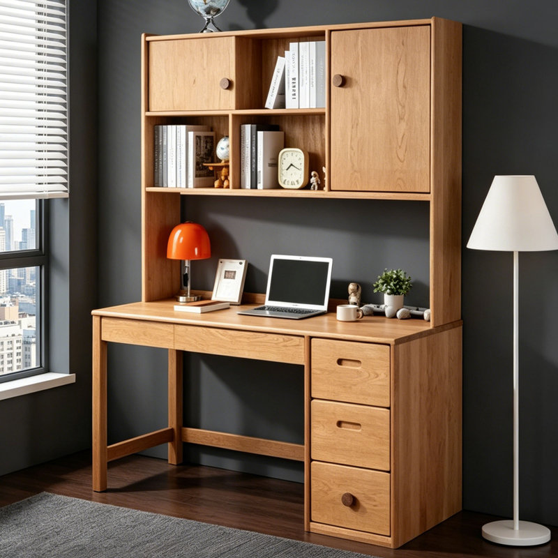 Bureau pratique de style italien pour l'intérieur, H 75,98 po x l 47,24 po x P 23,62 po