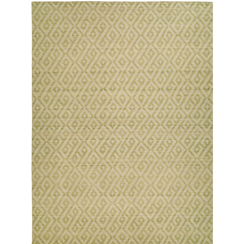 Wool Geometric Indoor Rug, Rectangle 2' x 3'