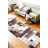 Tujuan Geometric Synthetic Water Resistant Non-Skid Kitchen Mat