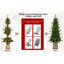Arbre de Noël illuminé 4 pi avec base scintillante - 100 lumières DEL multicolores, 396 pointes, baies et pommes de pin, branches pleines en PE / PVC, pot lumineux festif