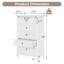 Commode 5 tiroirs pour chambre à coucher, armoire de rangement moderne avec pieds en bois massif et peint