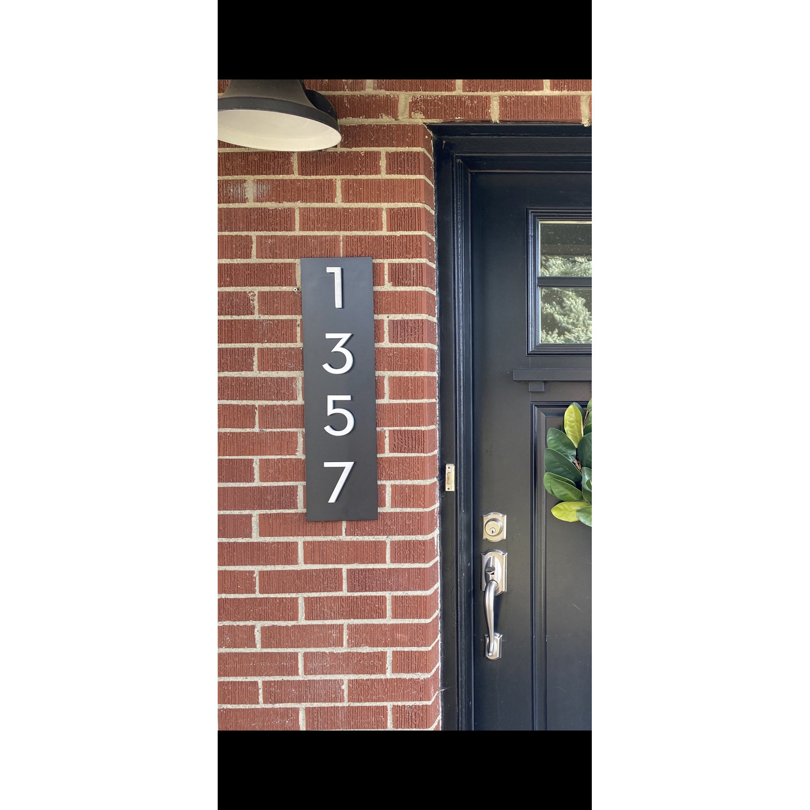 Simply Sweet Wall Address Plaque, Black, Yes, Silver
