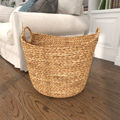 Milnor Seagrass Handmade Woven Decorative and Functional Storage Basket