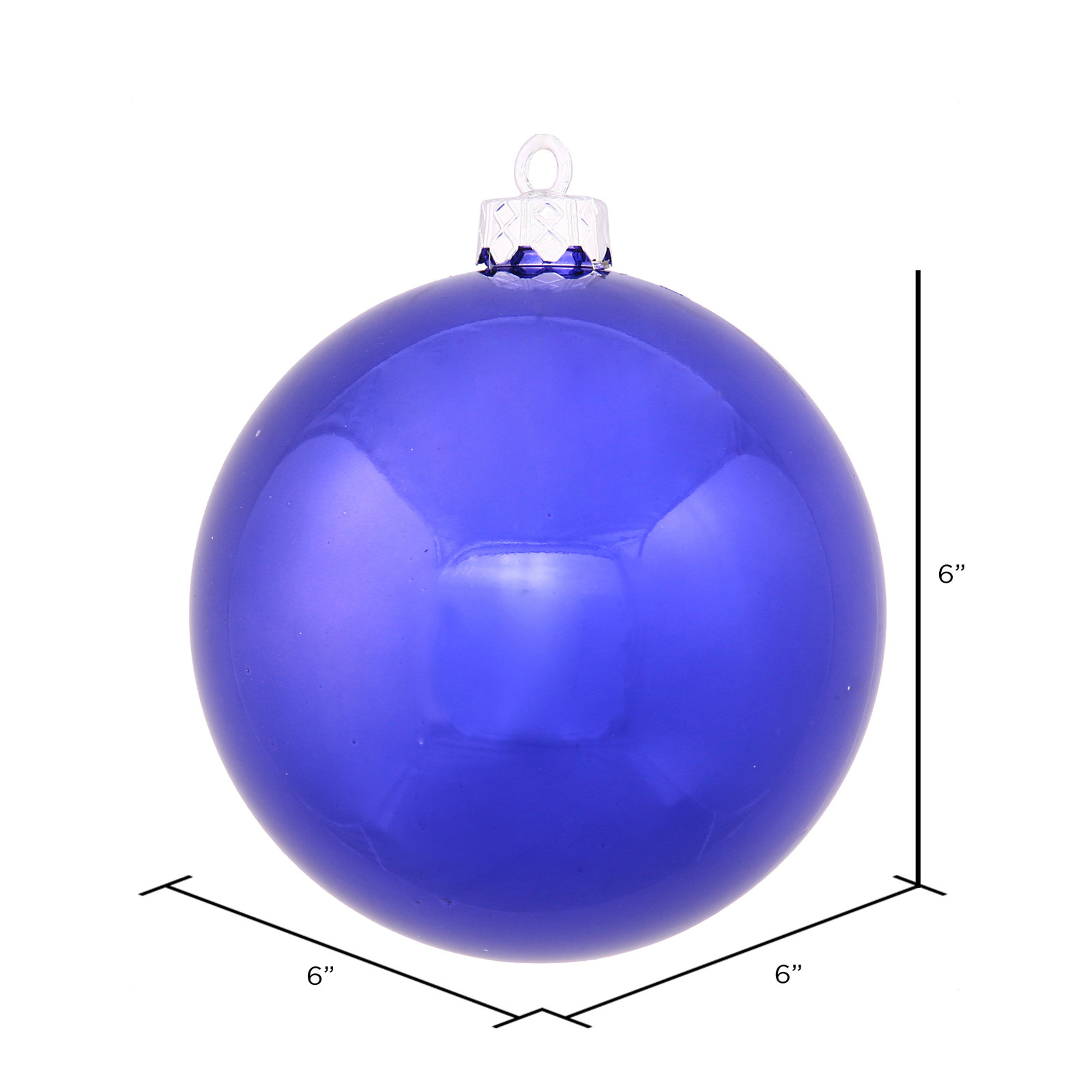 Holiday Décor Ball Ornament, Cobalt Blue